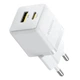 Зарядний пристрій Baseus USB/Type-C QC/PD 20W Palm Fast Charger White P10111608213-00 (Baseus_P10111608213-00) - зображення 2