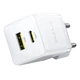 Зарядний пристрій Baseus USB/Type-C QC/PD 20W Palm Fast Charger White P10111608213-00 (Baseus_P10111608213-00) - зображення 3