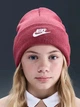 Детская демисезонная шапка-бини Nike K Peak Beanie Tc Fut HF5498-634 One Size Sweet Beet/White (0198485560161) - изображение 2