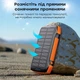 Повербанк з сонячною панеллю 20000mAh Choetech B657 Black PD20W+QC QC3.0 PD3.0 бездротова зарядка (43-00134) - зображення 8