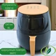 Мультипечь Silver crest TK09904 3200Вт Компактный аэрогриль Gold Diamond на 6л Аэрофритюрница на 8 автоматических программ Безмасляная фритюрница с сенсорным экраном - изображение 1