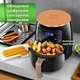 Мультипечь Silver crest TK09904 3200Вт Компактный аэрогриль Gold Diamond на 6л Аэрофритюрница на 8 автоматических программ Безмасляная фритюрница с сенсорным экраном - изображение 11