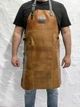 Фартук из натуральной кожи рыжий HollaApron Rust - изображение 5