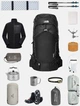 Рюкзак туристический Naturehike Helium CNK2450XB014 L 70 л Черный (6975641883883) - изображение 4
