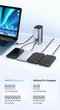 Док-станция UGREEN 12 in 1 Multifunction Docking Station Pro Gray (90325) - изображение 9
