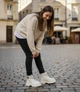 Зимние подростковые ботинки утепленные хайтопы для девочки подростка на липучке на овчине Clibee НC595-2 beige 33(стелька 21,5см) - изображение 3