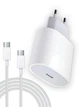 Комплект Зарядное устройство Foxconn с быстрой зарядкой 20W USB-C + Кабель USB-C - USB-C 20W 1 м White для Apple iPhone (37431-cn) - изображение 1