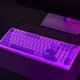 Безпроводная клавиатура Proove Gaming Slicker (Ukraine Layout) White-Purple - изображение 3
