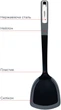 Лопатка Vinzer Sous-Chef Чорна (50683) - зображення 4
