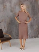 Юбка миди осенняя женская ARTKNIT Плиссе S Тауп (2251940730016) - изображение 10