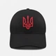 Кепка с красным Трезубцем / Гербом Украины патриотическая Черная M (56-58 см) (G-5522998M) - изображение 1