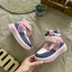 Зимние хайтопы для девочки BBT Kids Розово-синий (t6980 pink-blue (35 (22,5 см)) - изображение 2