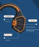 Костные наушники OPENEAR Wave AS9 Orange Водонепроницаемые IPX8 Блютуз MP3-плеер для плавания бассейна бега спорта с костной проводимостью Оранжевый - изображение 6