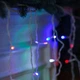 Гірлянда Бахрома вулична 3 м 90 LED Flash IP44, Світлодіодна новорічна гірлянда з підвісними нитками 30/60 см від мережі 220 В для фасаду, вікон, ґанку та святкового декору, Різнокольоровий - зображення 10