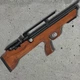 Пневматична гвинтівка Hatsan FlashPup-W PCP 4.5 мм з насосом Hatsan та прицілом 4x32 + кулі 200шт — bullpup з дерев’яним ложем, 30 Дж, регульована - изображение 4