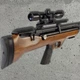 Пневматична гвинтівка Hatsan FlashPup-W PCP 4.5 мм з насосом Hatsan та прицілом 4x32 + кулі 200шт — bullpup з дерев’яним ложем, 30 Дж, регульована - изображение 3