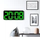 Часы Deepfox YX-2804 LED цифровые электронные настенные/настольные Будильник Дата Температура 33,7х16см злёный - изображение 14