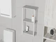 Полка настенная Lenz Towel 665*300*170мм Индастриал белая - изображение 1