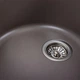 Гранитная мойка для кухни Platinum 6250 SOUL матовая овальная, с крылом, дюна - изображение 4