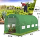 Теплица-парник 10 м² 4×2,5×2 м Польша армированная плёнка 140 г/м² каркас 19 мм 8 окон двери липучка - изображение 1