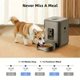 Smart Wi-Fi кормушка для котов и собак - автоматическая, 2 л, управление со смартфона, таймер и оповещения (черная) - изображение 4