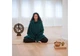 Йога-покрывало (флисовый плед) Asana Lotus Bodhi тёмно-зелёный 150х200 см - изображение 4