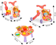 Ходунки Huanger HE0817 by Multistore EcoToys 4 в 1 Товкач Навчальний столик Самокат Толокар (5905817000074) - зображення 10