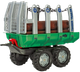 Przyczepa wywrotka Rolly Toys Timber do przewozu drewna Zielony (4006485122158) - obraz 1