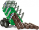 Przyczepa wywrotka Rolly Toys Timber do przewozu drewna Zielony (4006485122158) - obraz 2