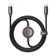 Кабель Mcdodo CA-5680 USB-C → Lightning + беспроводная зарядка для Apple Watch, 1,5 м (чёрный) - изображение 2