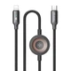 Кабель Mcdodo CA-5680 USB-C → Lightning + беспроводная зарядка для Apple Watch, 1,5 м (чёрный) - изображение 1