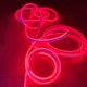 Светодиодная неоновая лента диодная гибкий неон дюралайт 5 м 480 led красная Blachere (Франция) гибкая уличная для декора интерьера и вывески от сети 220в - изображение 9
