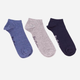 Набір жіночих шкарпеток коротких бавовняних Lee Cooper Snesocks 736 Синій/Сірий (5906598069557) - зображення 1
