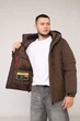 Куртка мужская S цвет темно-коричневый YUKI ЦБ-00276129 - изображение 9