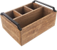 Підставка для столових приборів Orion Mango дерев’яна 25 x 13 x 19.5 см (8592381192990) - зображення 1