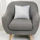 Подушка декоративна "VELOUR" Світло-сіра, 50x70 - зображення 4