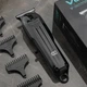 Тример VGR V-982 професійна машинка для стрижки волосся та бороди акумуляторна з LED дисплеєм 120 хв роботи 4 насадки роторний мотор - зображення 6