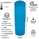 Коврик самонадувающийся туристический 193×60×2,5 см Tramp ROUND (UTRI-005-light-blue) - изображение 2