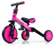 Rowerek trójkołowy Milly Mally Optimus Plus 4w1 różowy 5304 (5901761128512) - obraz 4