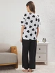 Пижама (футболка + штаны) женская хлопковая Trendyol THMSS25PT00277 M White/Multicolor (8684737079991) - изображение 8