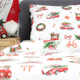 Комплект постільної білизни Homla Holly Jolly Arco Підковдра 220 x 200 см + 2 наволочки 70 x 80 см бавовняний в автомобілі Білий (5904183830124) - зображення 3
