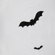Komplet pościeli Homla Ghost Town Poszewka na pościel 220 x 200 cm + 2 x poszewki na poduszki 50 x 60 cm bawełniany z lamówką w nietoperze Biały (5906496701788) - obraz 2