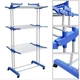 Сушарка для білизни складна триярусна Garment Rack K12-120 Підлогова сушарка з колесами 360° Сушарка для одягу - зображення 7
