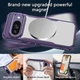 Чехол бампер для Google Pixel 9 противоударный MagSafe AirBag carbon fiber Purple - изображение 6