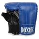 Снарядные перчатки тренировочные кожвинил Boxer 2015 Blue-Black размер L - изображение 1
