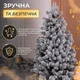 Литая искусственная елка 2.1 м заснеженная Говерла Премиум TD-GOVSN21 - изображение 5