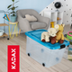 Кошик-органайзер Kadax з кришкою на колесах блакитний 60 л (5903699425893) - зображення 5