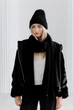 Женский вязаный шарф ART KNIT Winter Mood черный, 40x228см 042251 - изображение 8