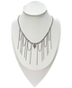 Чокер багатошаровий Fashion Jewelry біжутерія кольє з ланцюжками і серцем сріблястого кольору (SVS) - зображення 5