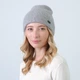 Шапка женская LuckyLOOK Бини НАЛА 863-972 One Size Серый (2933534863972) - изображение 4